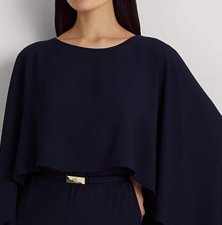 LAUREN RALPH LAUREN Cape Georgette Jumpsuit