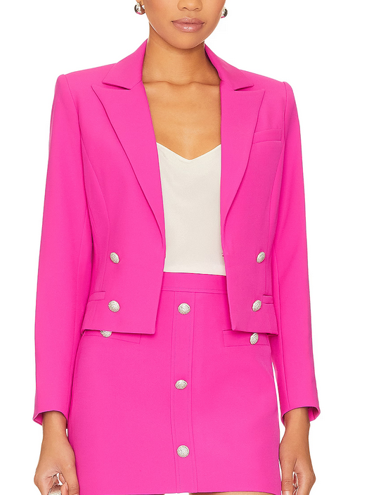 Generation Love Olivia Crepe Cropped Blazer