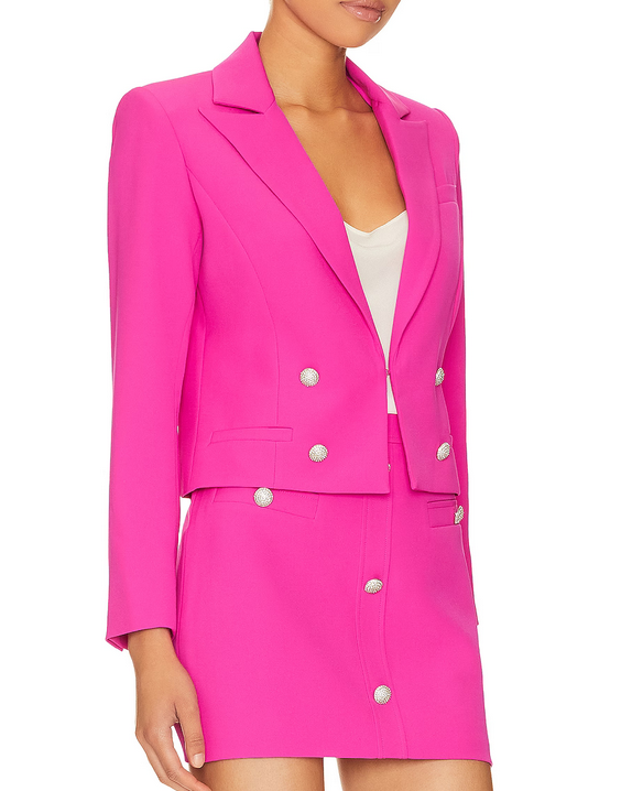 Generation Love Olivia Crepe Cropped Blazer