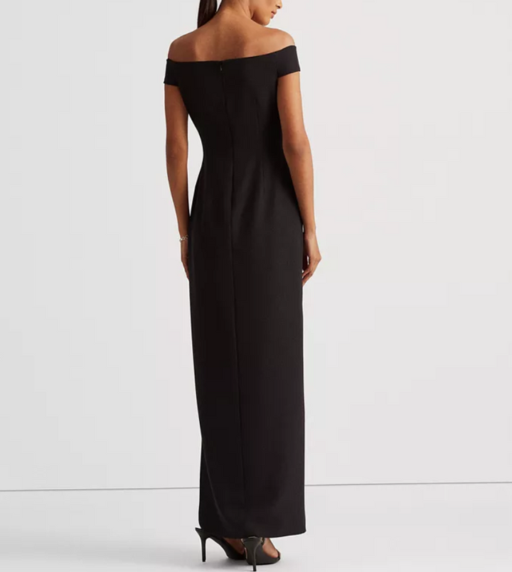 LAUREN RALPH LAUREN Off-The-Shoulder Column Gown