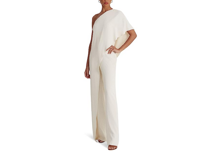 LAUREN Ralph Lauren Cape Georgette One-Shoulder Jumpsuit
