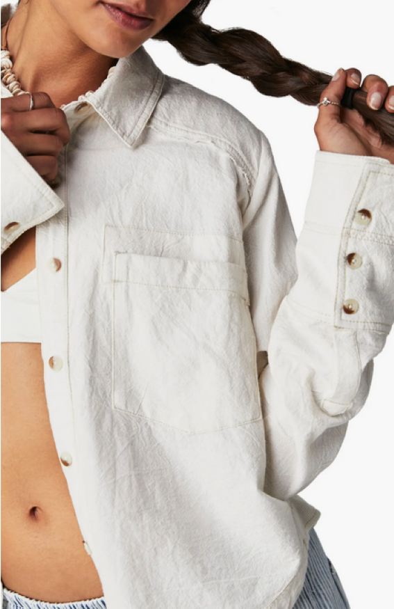 Free People Classic Oxford Cotton Shirt