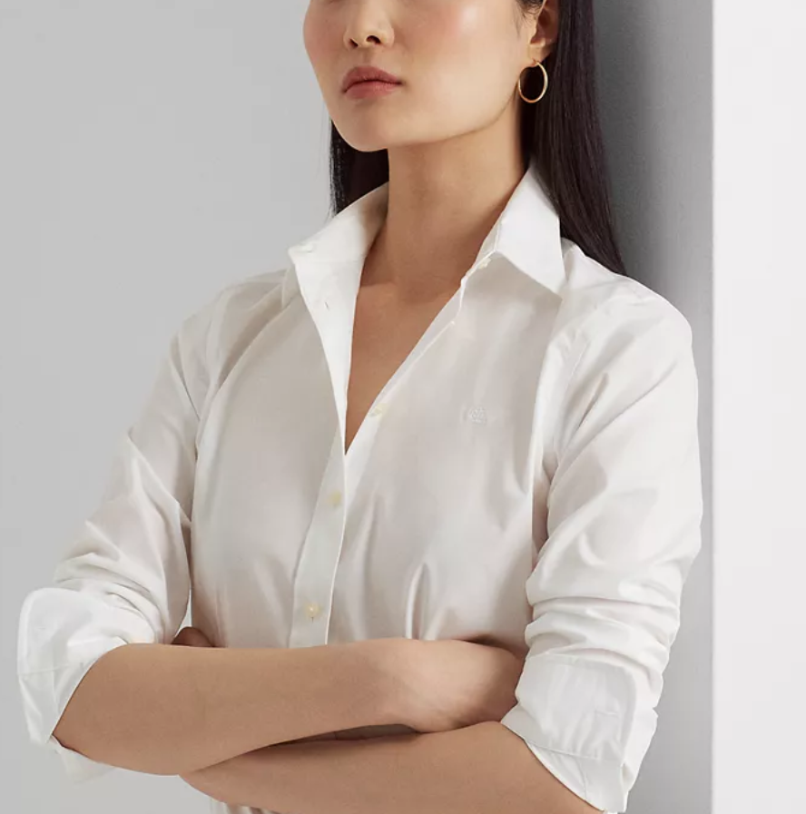 LAUREN RALPH LAUREN Non-Iron Straight-Fit Shirt