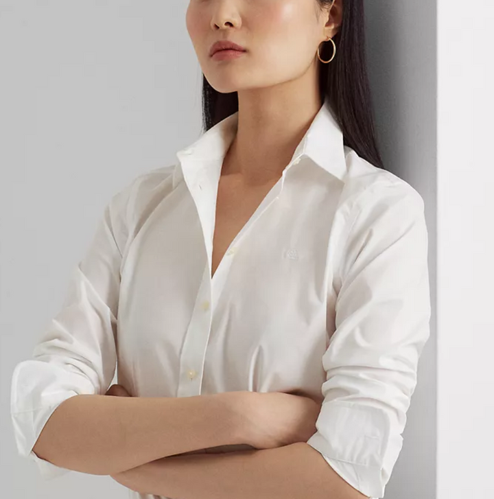 LAUREN RALPH LAUREN Non-Iron Straight-Fit Shirt