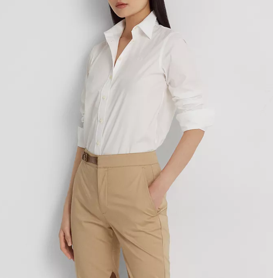 LAUREN RALPH LAUREN Non-Iron Straight-Fit Shirt