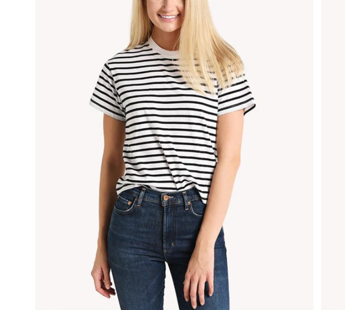 ATM Classic Jersey Striped Short Sleeve Boy Tee