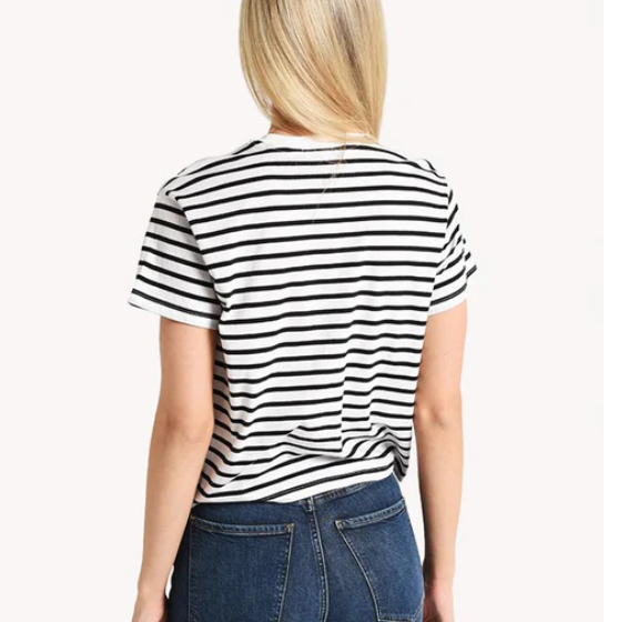 ATM Classic Jersey Striped Short Sleeve Boy Tee