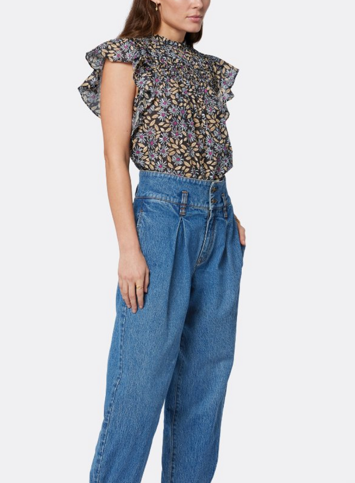 Joie Reut Ruffled Floral Blouse