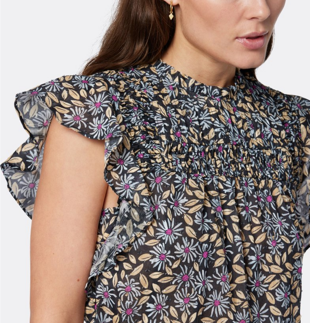 Joie Reut Ruffled Floral Blouse