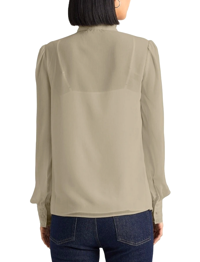 LAUREN RALPH LAUREN Crinkle Georgette Blouse