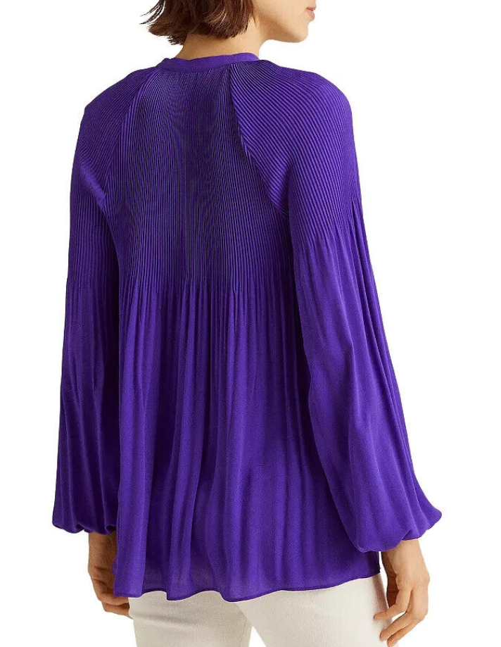 LAUREN RALPH LAUREN Blouson Sleeves Top