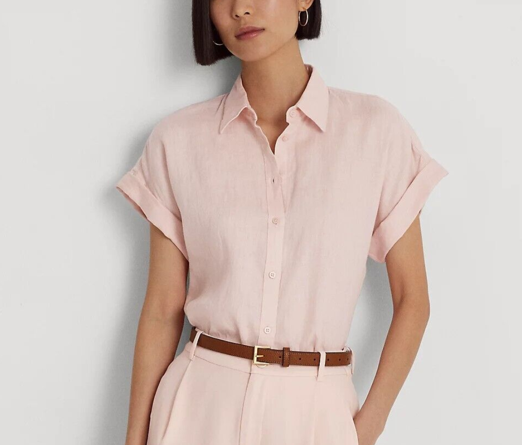 LAUREN RALPH LAUREN Dolman-Sleeve Linen Shirt