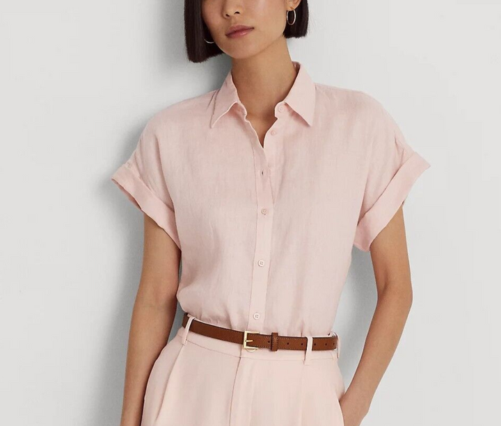 LAUREN RALPH LAUREN Dolman-Sleeve Linen Shirt