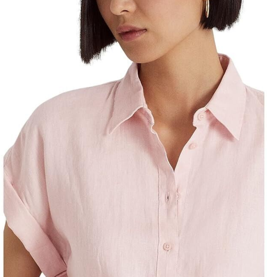 LAUREN RALPH LAUREN Dolman-Sleeve Linen Shirt