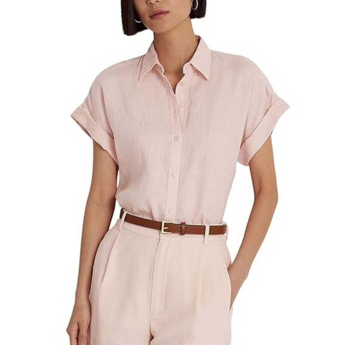 LAUREN RALPH LAUREN Dolman-Sleeve Linen Shirt