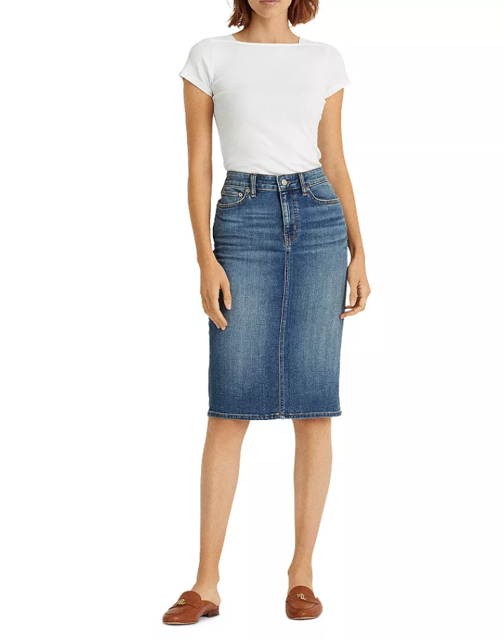 LAUREN RALPH LAUREN Denim Skirt