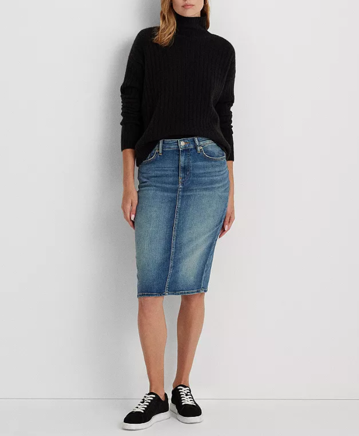 LAUREN RALPH LAUREN Denim Skirt