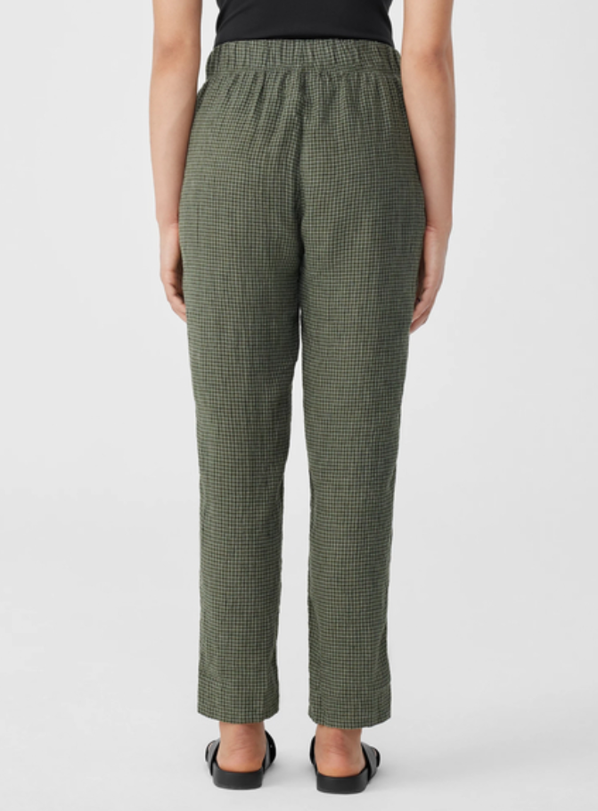 Eileen Fisher Organic Linen Tapered Ankle Pants