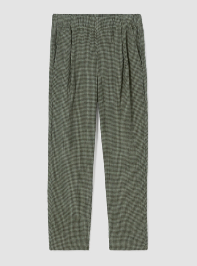 Eileen Fisher Organic Linen Tapered Ankle Pants