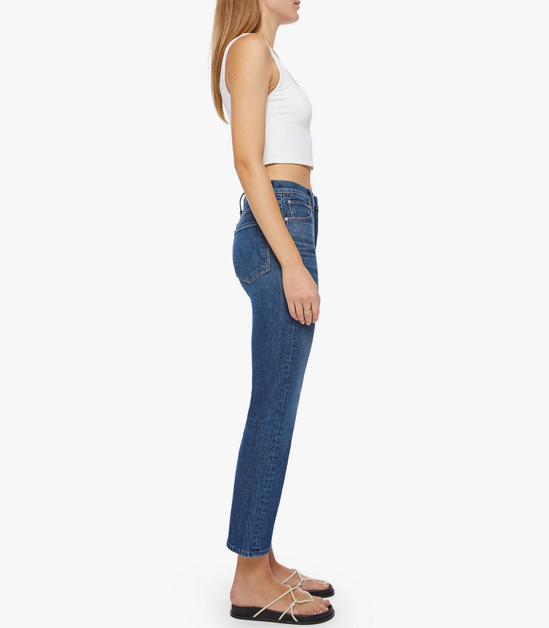 MOTHER The Tomcat High Rise Ankle Straight Leg Jeans