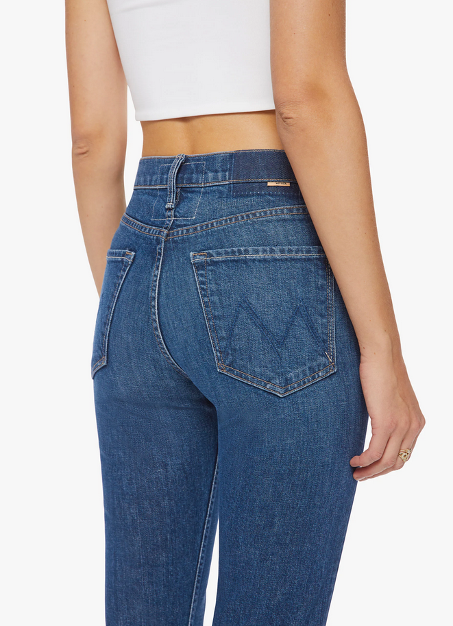 MOTHER The Tomcat High Rise Ankle Straight Leg Jeans