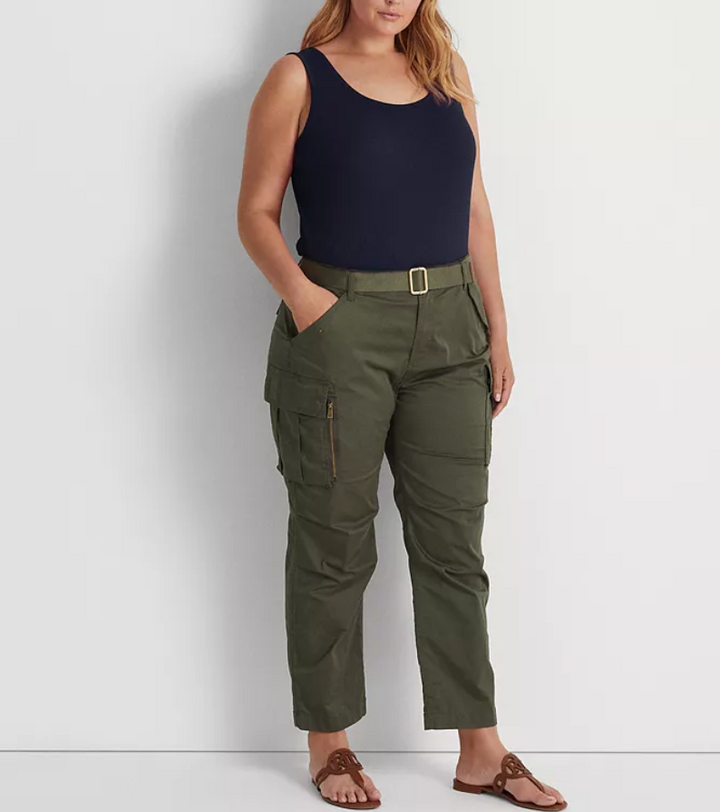 LAUREN RALPH LAUREN Plus Size Stretch Cotton Tank Top