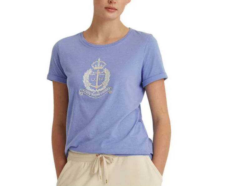 LAUREN RALPH LAUREN Graphic Cotton-Blend T-Shirt