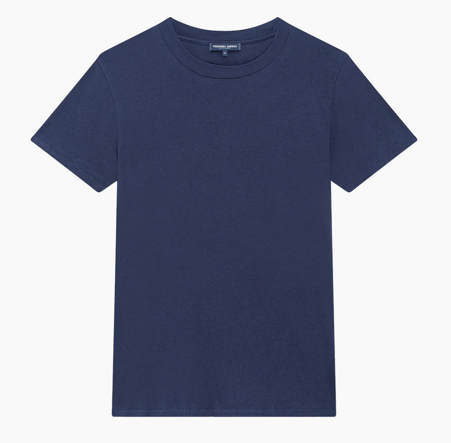 Frescobol Carioca MEN Cotton & Linen Solid Tee