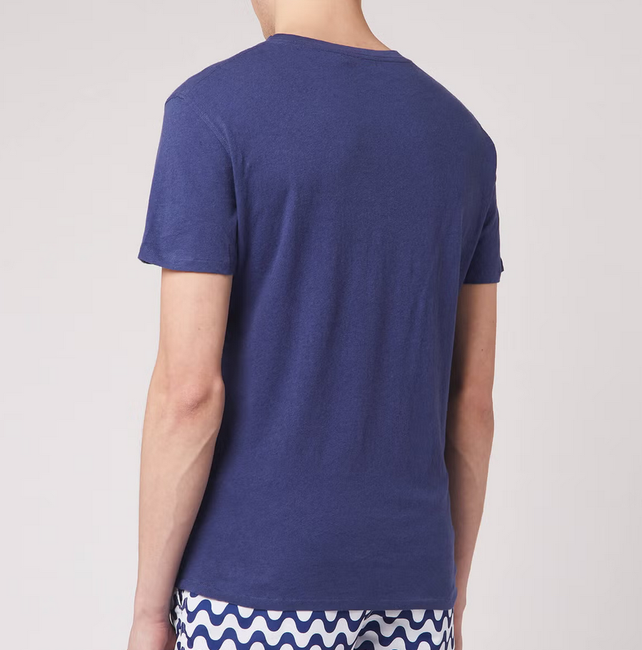 Frescobol Carioca MEN Cotton & Linen Solid Tee