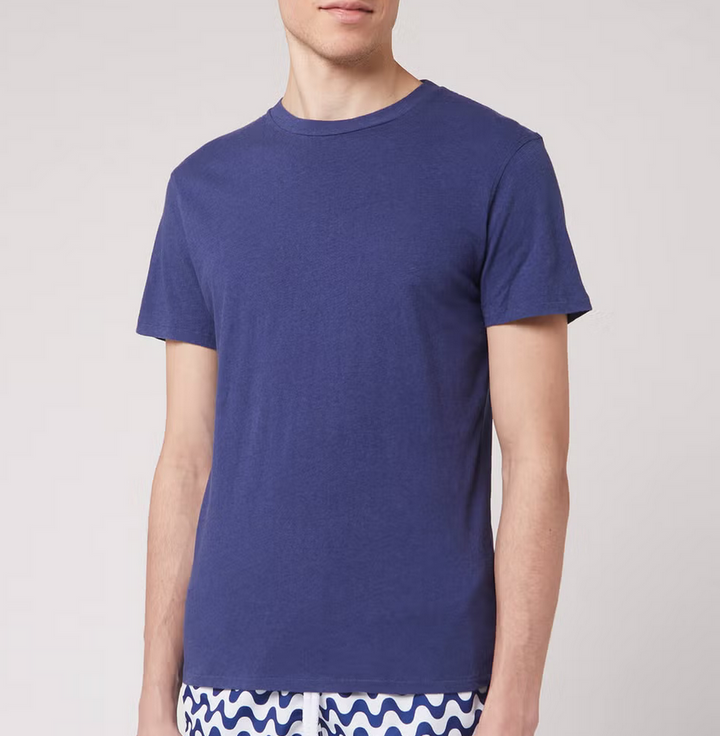 Frescobol Carioca MEN Cotton & Linen Solid Tee