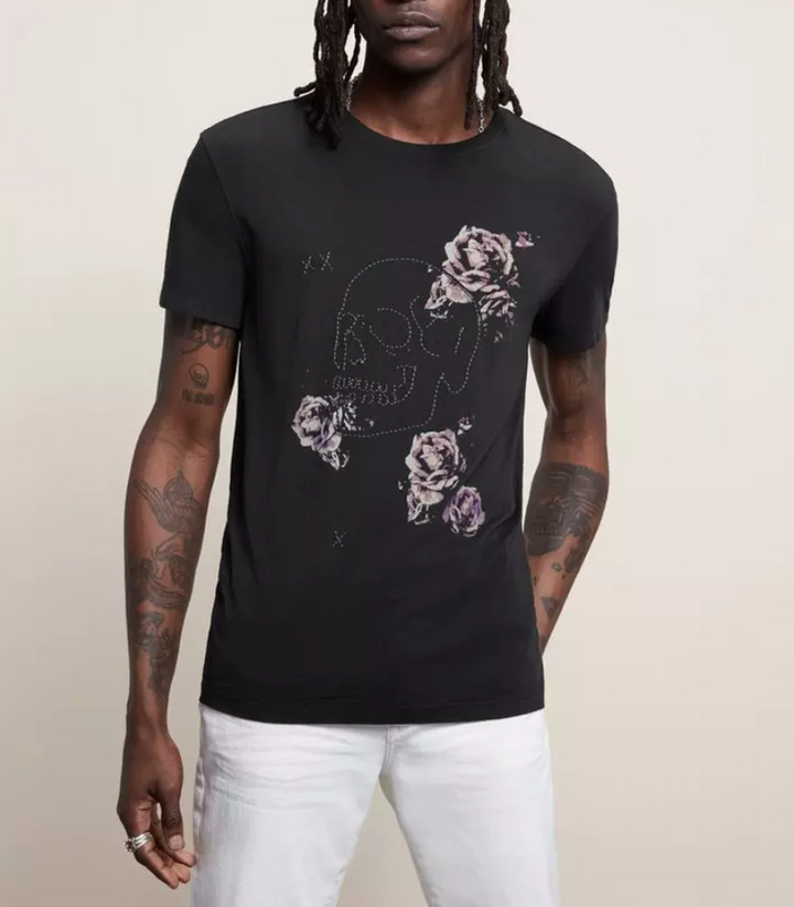 John Varvatos MEN Skull & Roses Tee