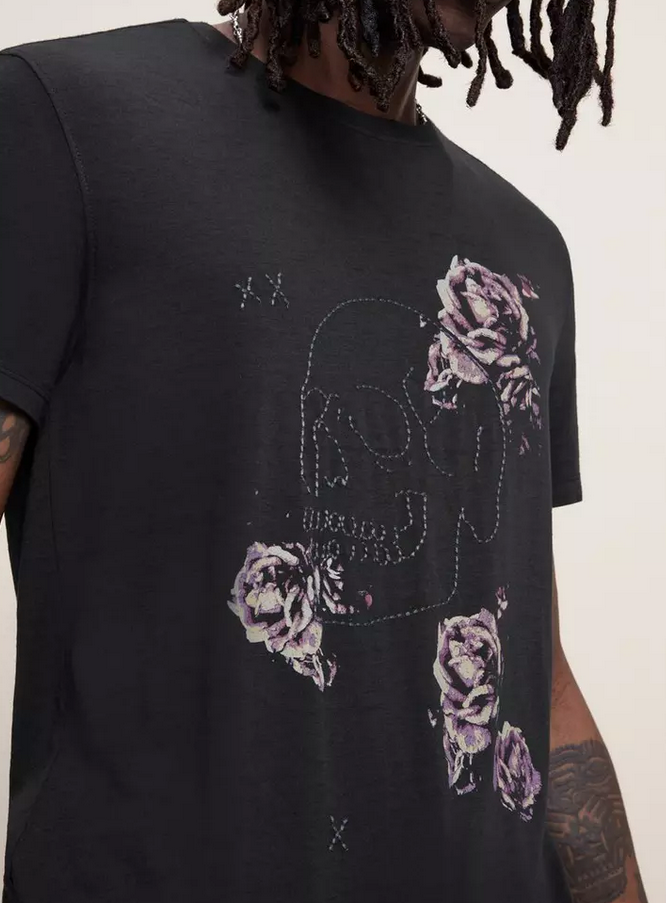 John Varvatos MEN Skull & Roses Tee