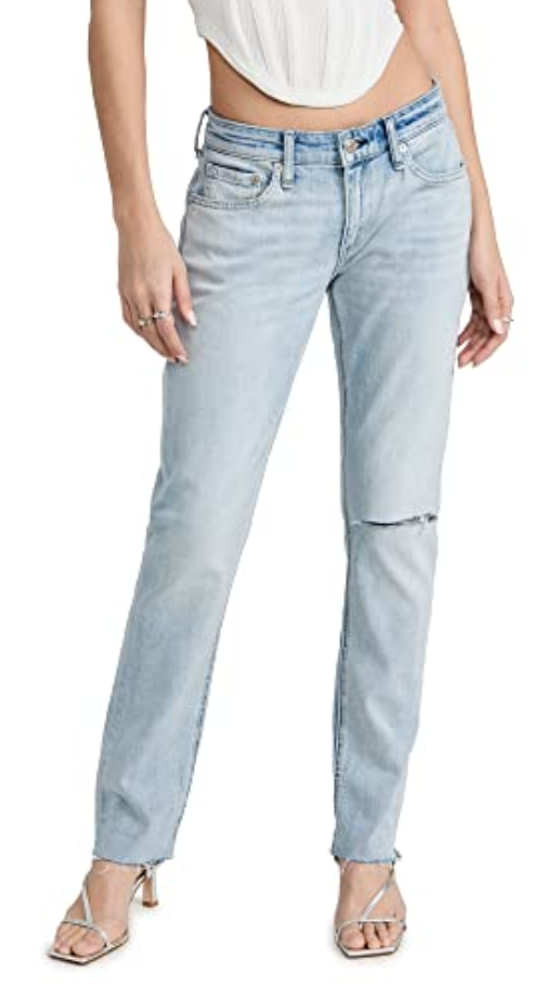 rag & bone Dre Low Rise Ankle Slim Boyfriend Jeans
