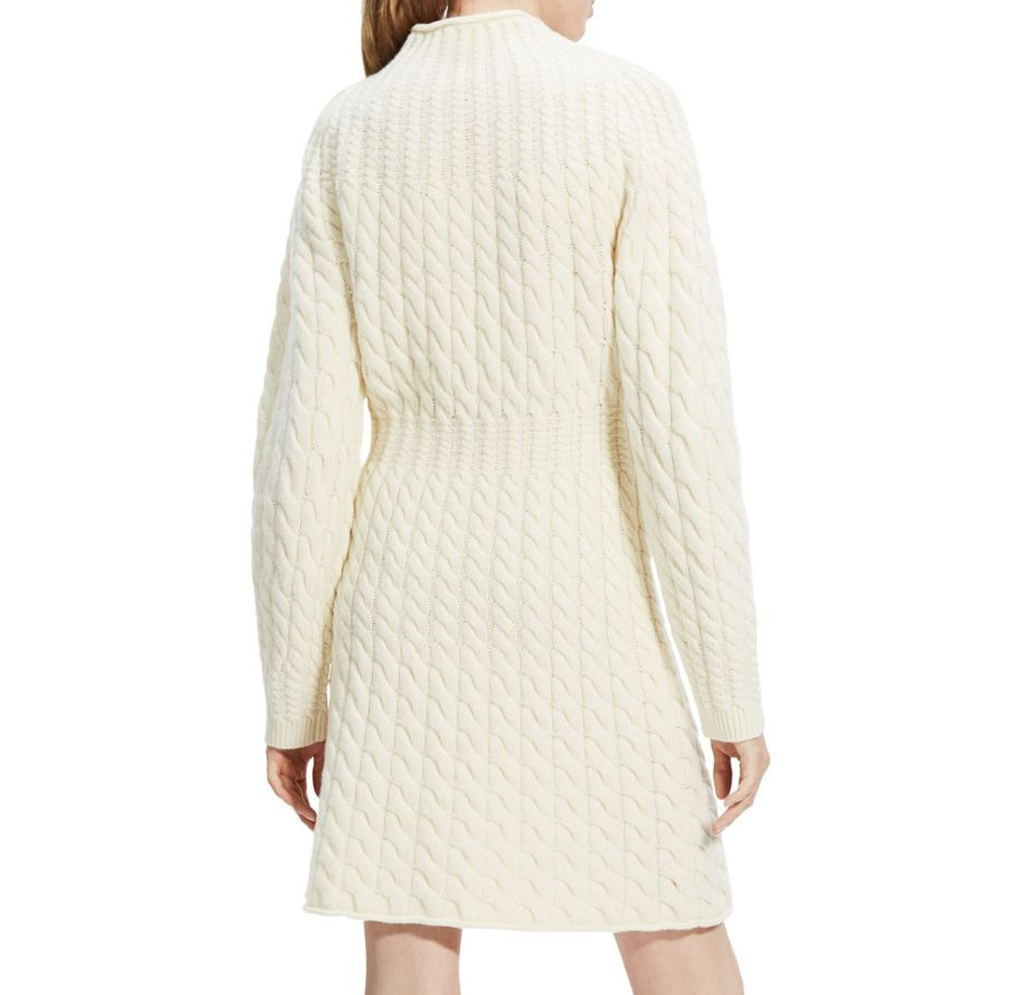 Theory Cable Knit Sweater Dress