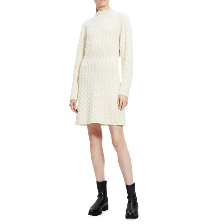 Theory Cable Knit Sweater Dress