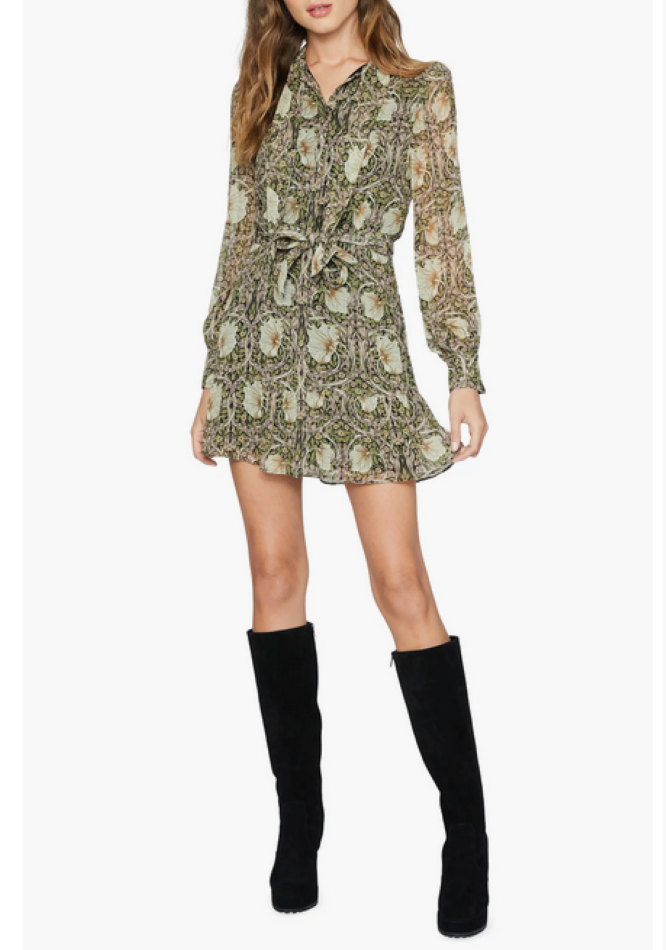 Morris & Co. x PAIGE Vittoria Floral Silk Dress