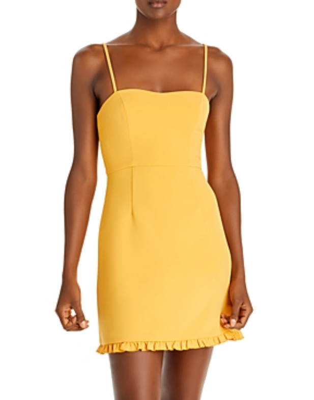 FRENCH CONNECTION Whisper Ruffled Hem Dress