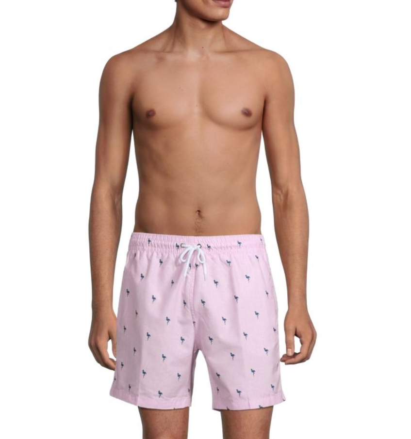 Surf & Swim Flamingo-Print Swim Shorts