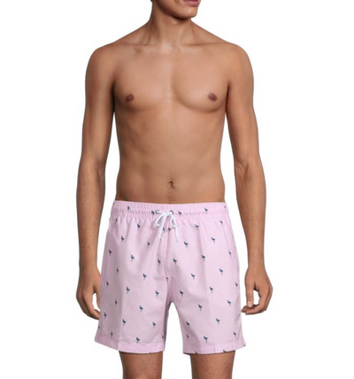 Surf & Swim Flamingo-Print Swim Shorts