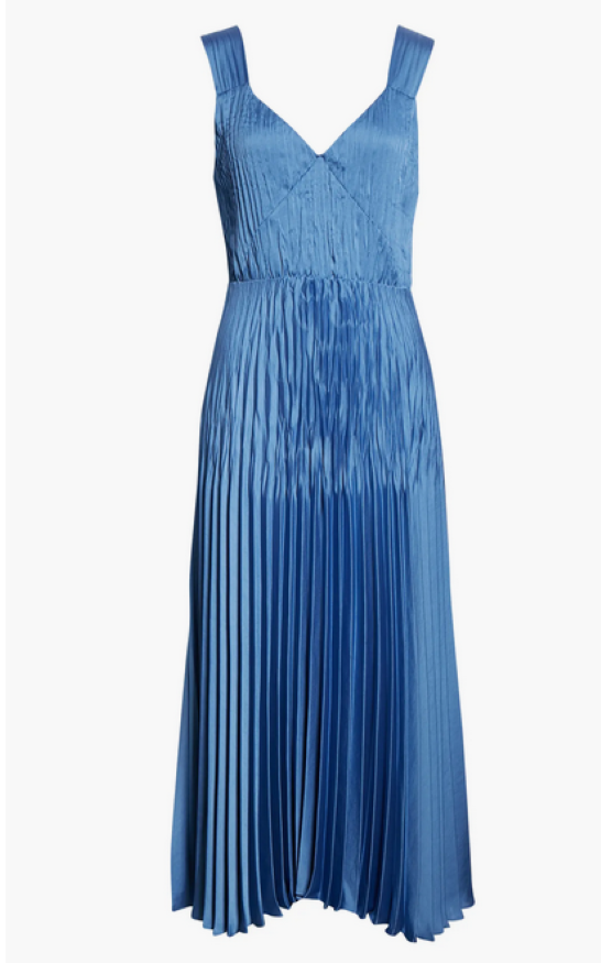 Vince Pleated Slip Dress
