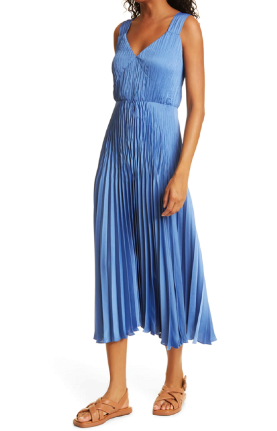 Vince Pleated Slip Dress