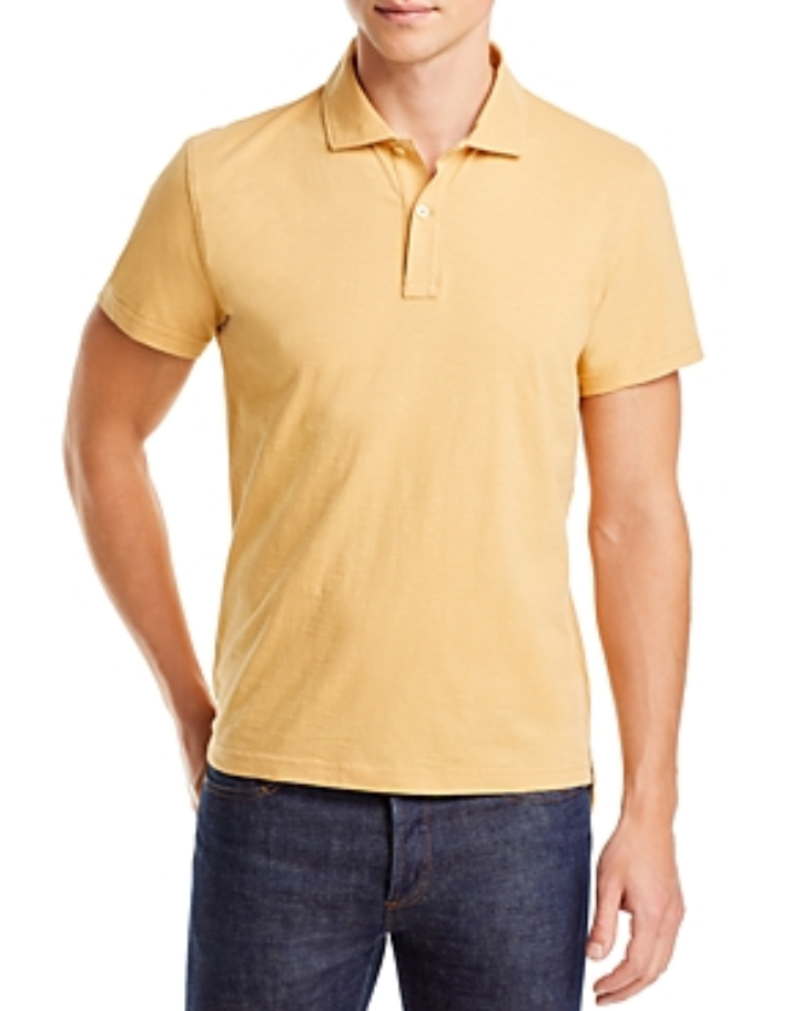 The Men's Store Cotton Slub Polo Shirt