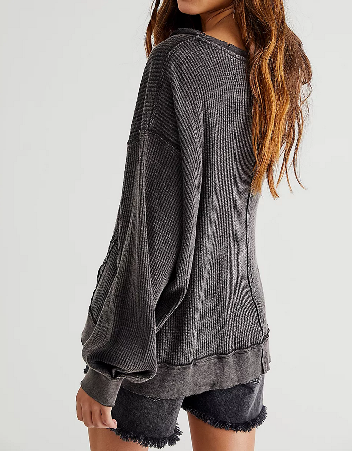 Free People We the Free Buttercup Oversize Thermal Top