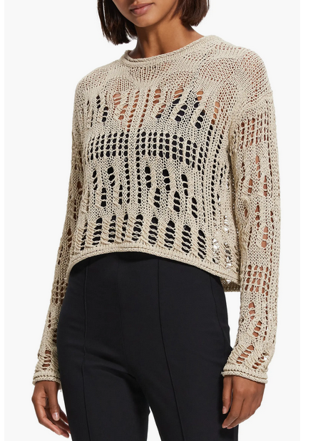 Theory Long Sleeve Open Knit Sweater