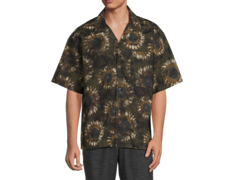 HUGO MEN Egeeno Sunflower Camp Shirt