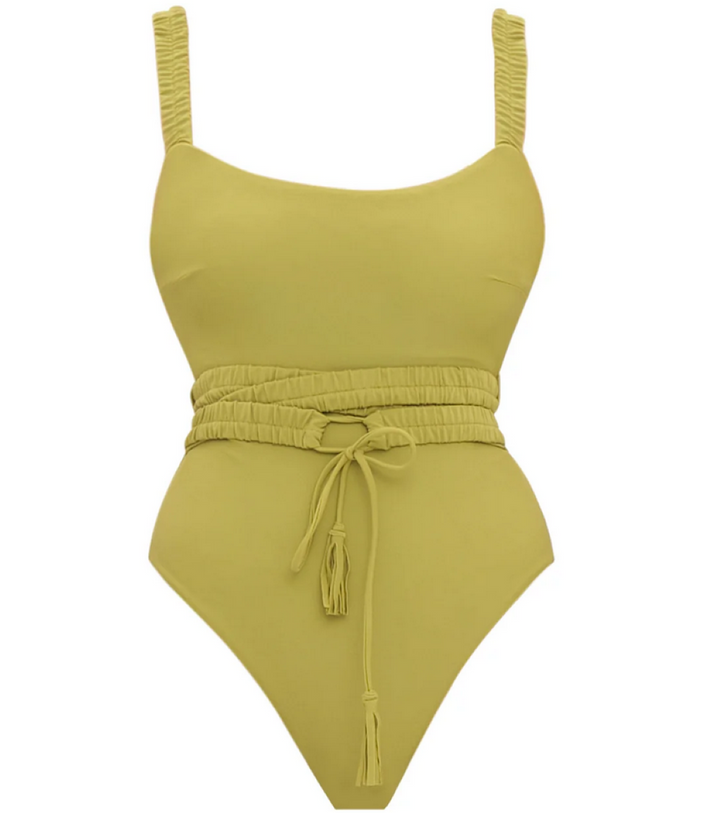 Andrea Iyamah Antii Belted One Piece Swimsuit