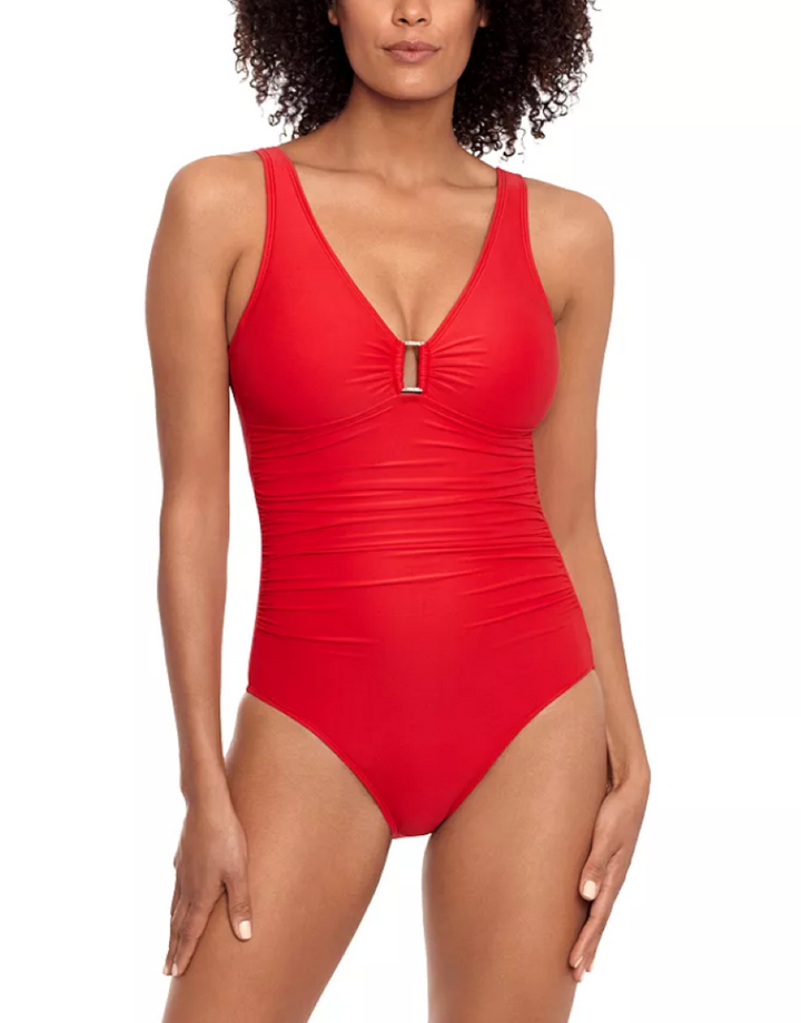 LAUREN RALPH LAUREN Ring Detail One Piece Swimsuit