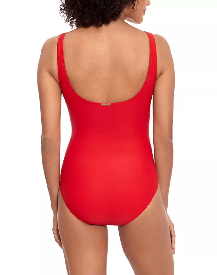 LAUREN RALPH LAUREN Ring Detail One Piece Swimsuit
