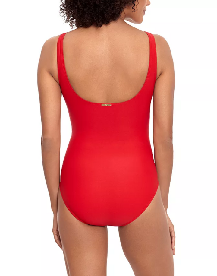 LAUREN RALPH LAUREN Ring Detail One Piece Swimsuit