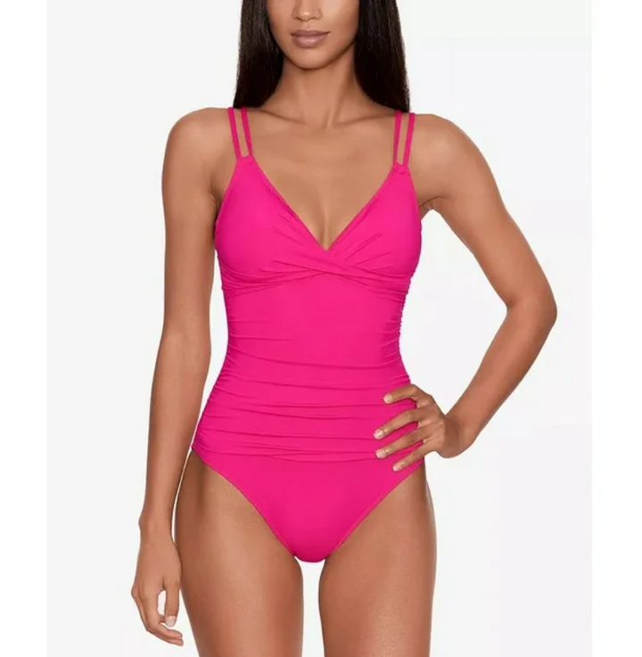 Ralph Lauren Double Strap Tummy Control One Piece Swimsuit